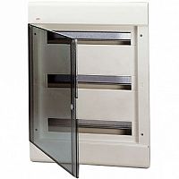 Распределительный шкаф EUROPA 54 мод., IP40, встраиваемый, термопласт, прозрачная дверь |  код. 1SL2067A00 |  ABB